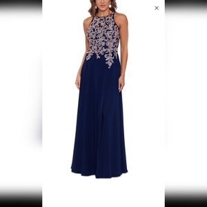 Elegant Navy Blue Women's Dress Betsy Adam